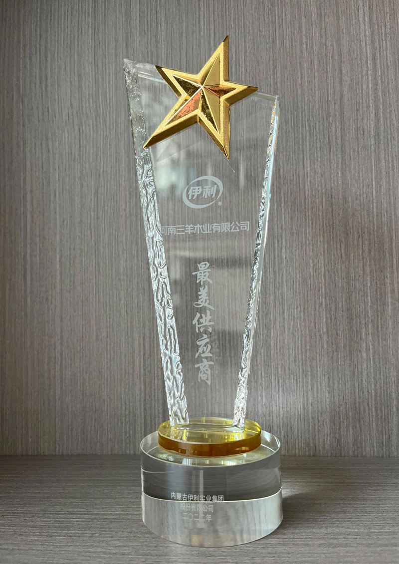 Yili Group - Most Beautiful Supplier Trophy