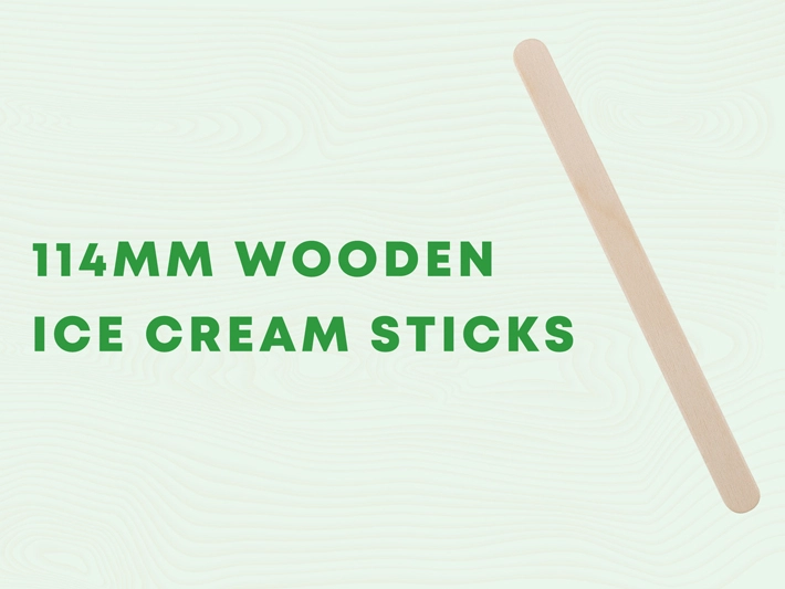 114 MM Wooden Ice Cream Sticks