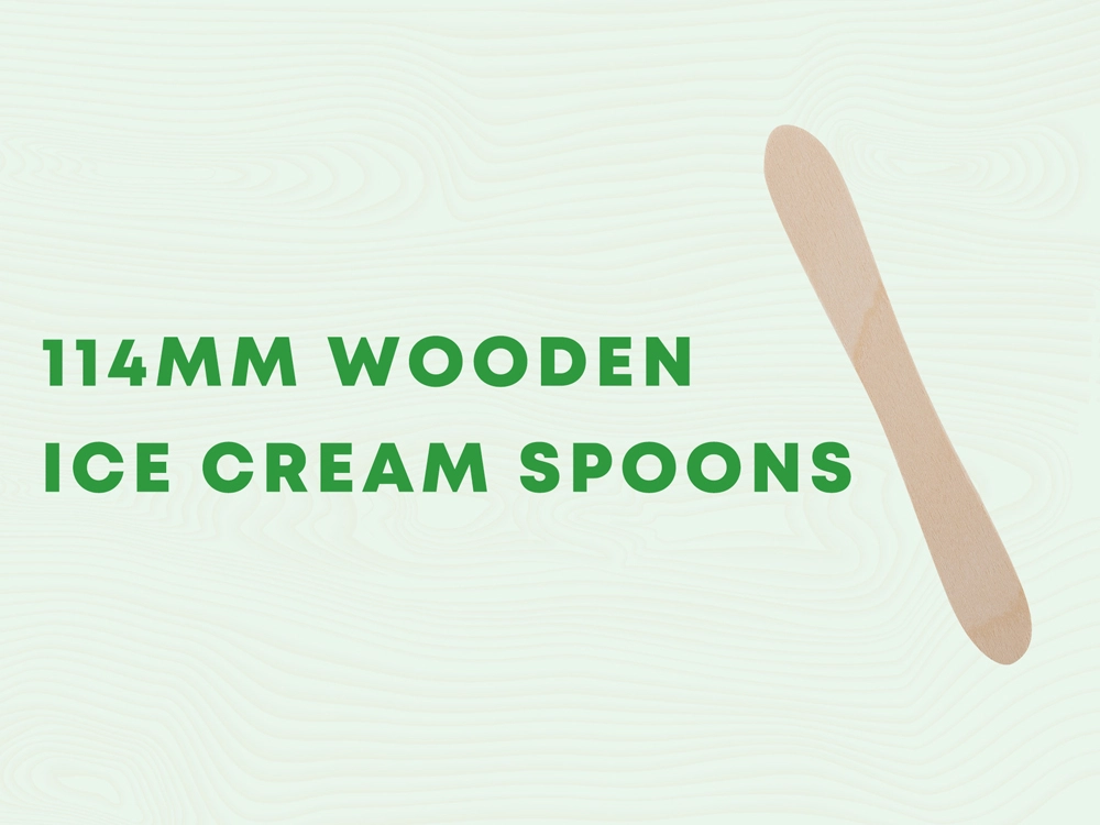 114 MM Wooden Ice Cream Spoons