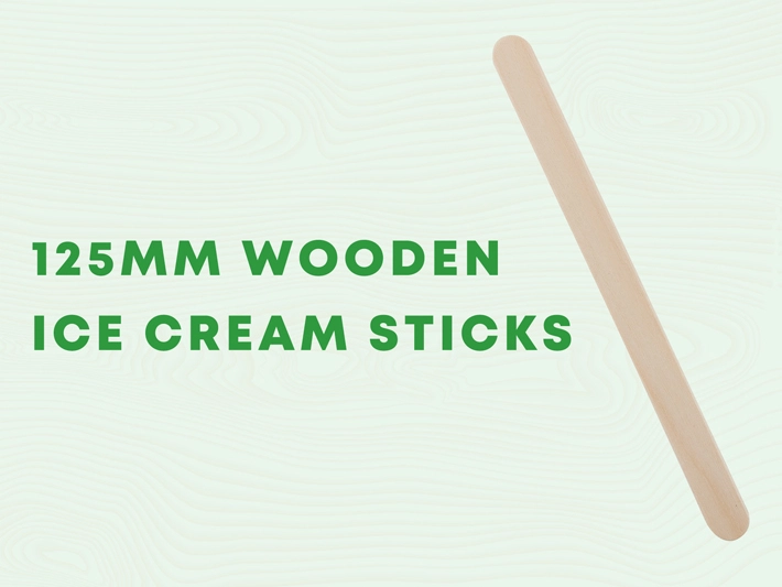 125 MM Wooden Ice Cream Sticks