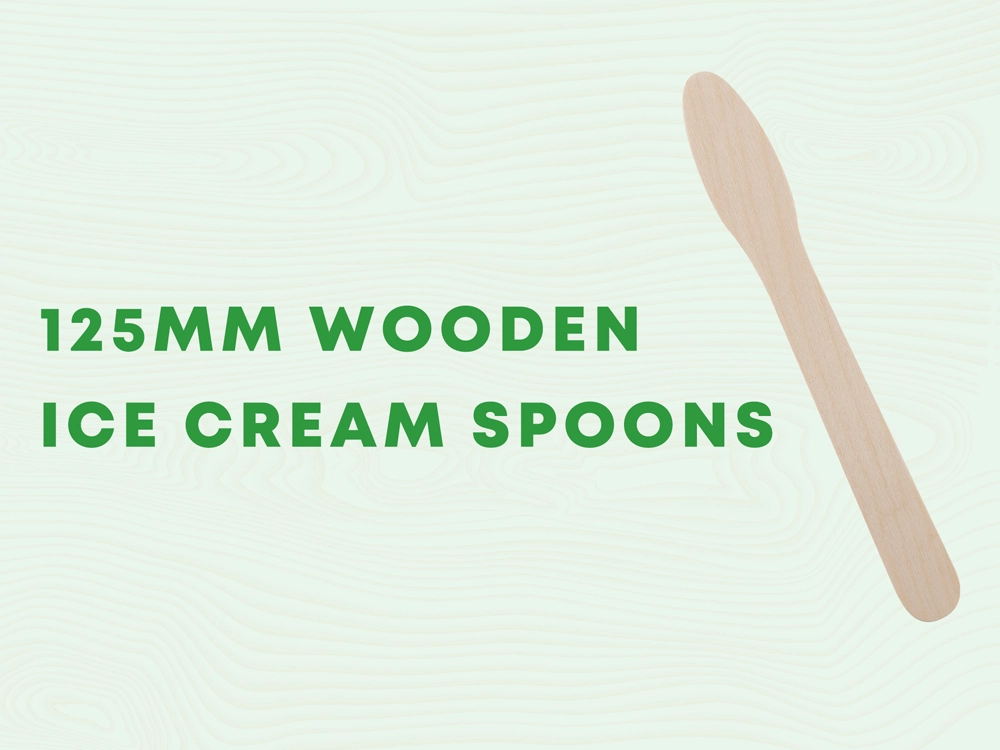 125 MM Wooden Ice Cream Spoons