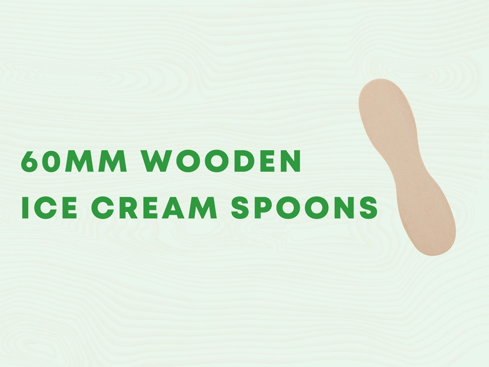 60 MM Wooden Ice Cream Spoons