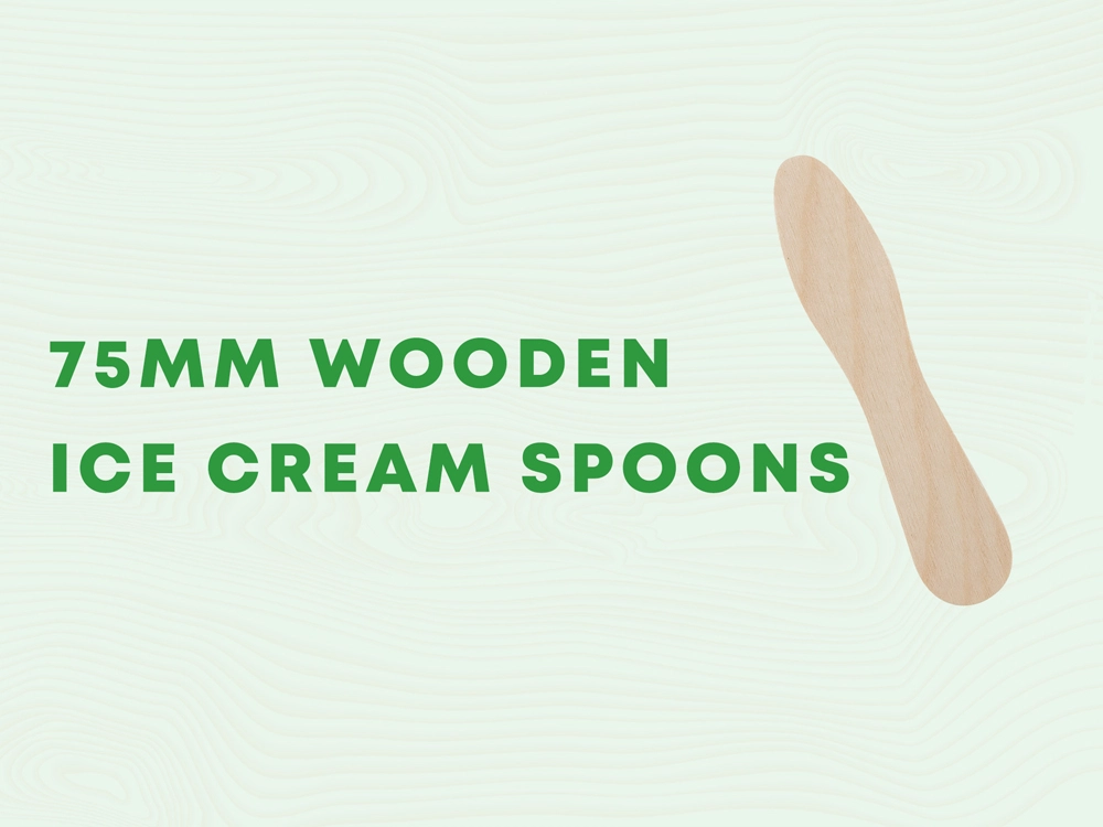 75 MM Wooden Ice Cream Spoons