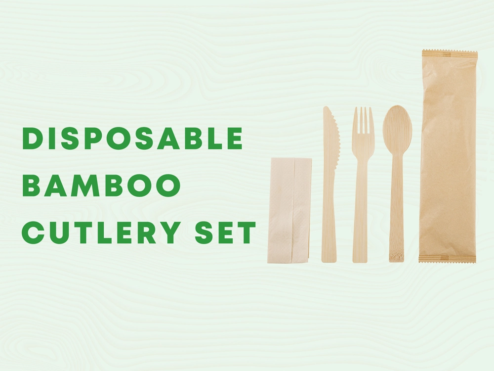 Disposable Bamboo Cutlery Set